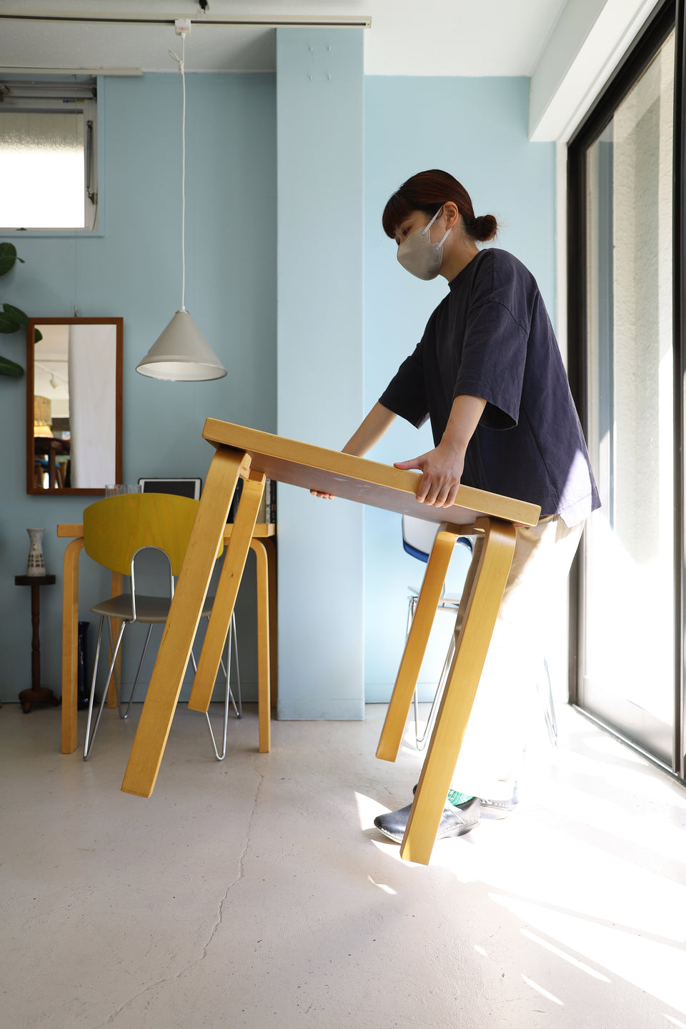 artek Square Table Alvar Aalto Finnish Vintage/フィンランドヴィンテージ アルテック テーブル デスク アルヴァ・アアルト 北欧家具