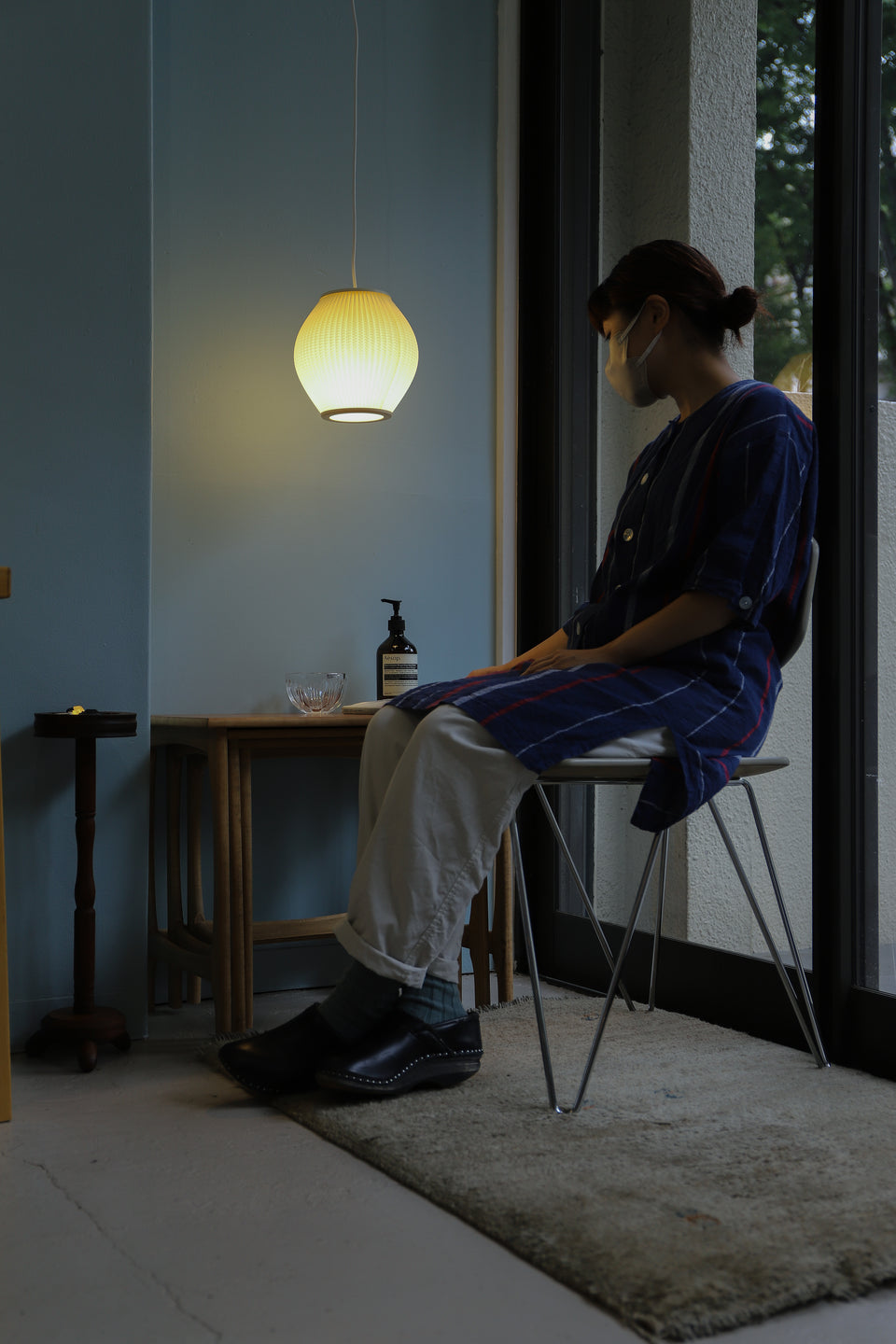 Danish Vintage Hoyrup Pendant Light Pearl Shade/デンマークヴィンテージ ハイラップ ペンダントライト パールシェード プラスチック 北欧インテリア