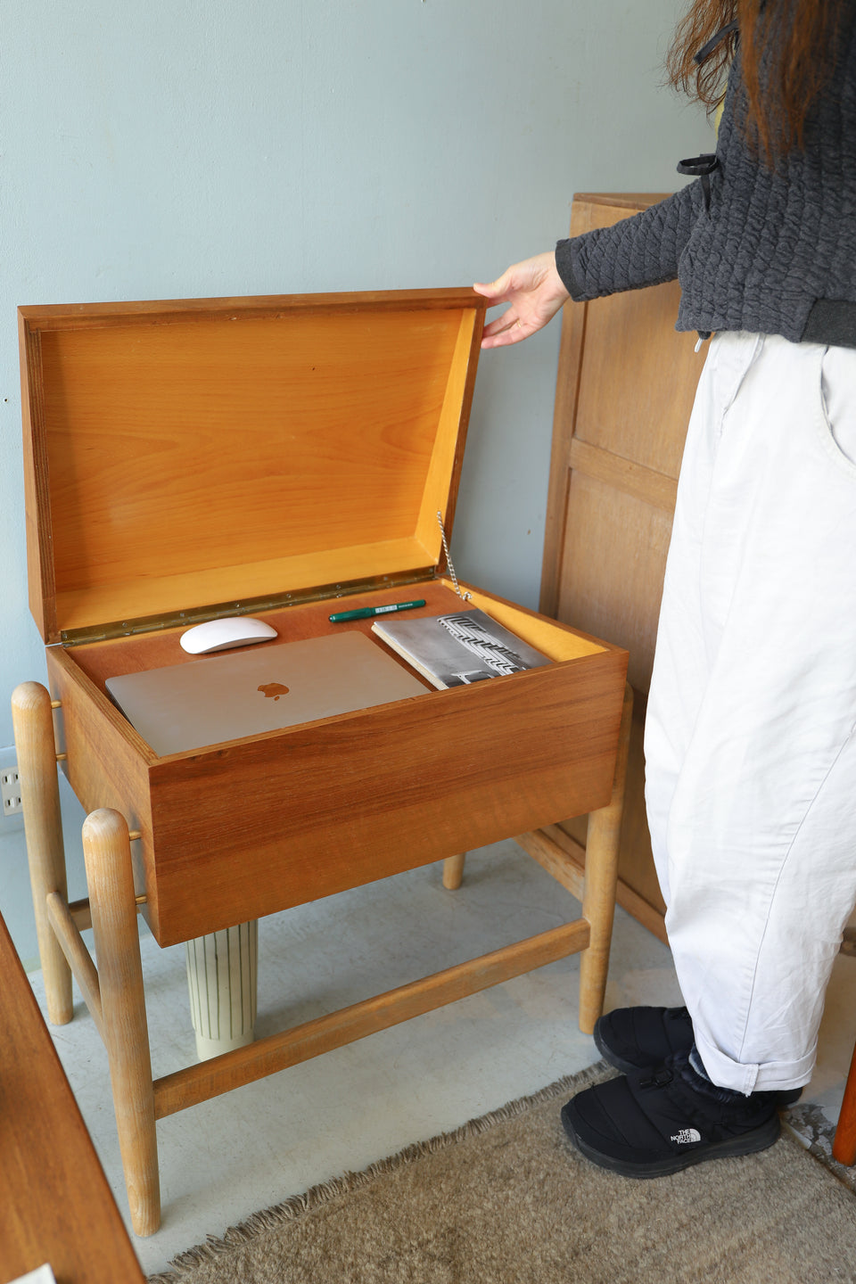 Sewing Box Table Danish Vintage/デンマークヴィンテージ ソーイングボックス テーブル 収納 北欧家具