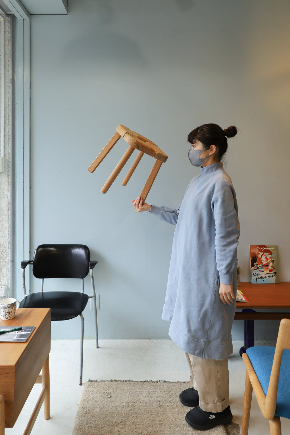 Pinewood Sauna Stool Finnish Vintage/フィンランドヴィンテージ サウナスツール 椅子 パイン材