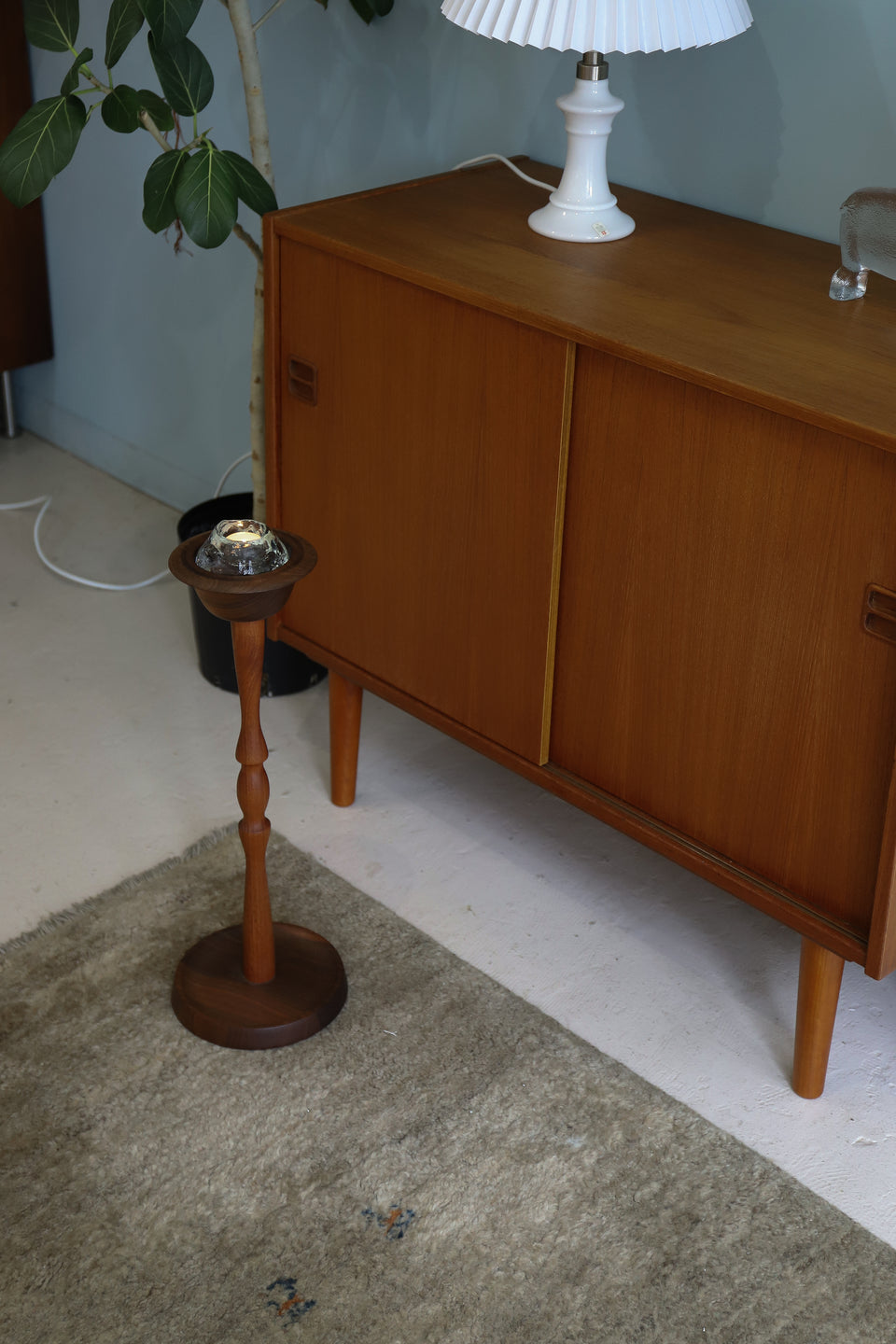 Danish Vintage Teak Afromosia Accessory Tray Plant Stand/デンマークヴィンテージ アクセサリートレイ プラントスタンド チーク アフロモシア 北欧雑貨