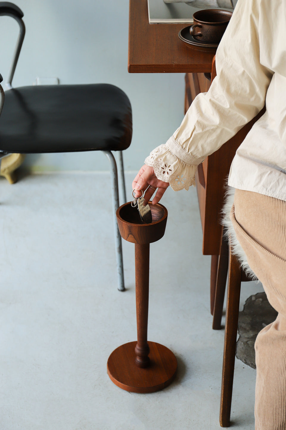 Wooden Plant Stand Danish Vintage/デンマークヴィンテージ プラントスタンド チーク材 北欧インテリア