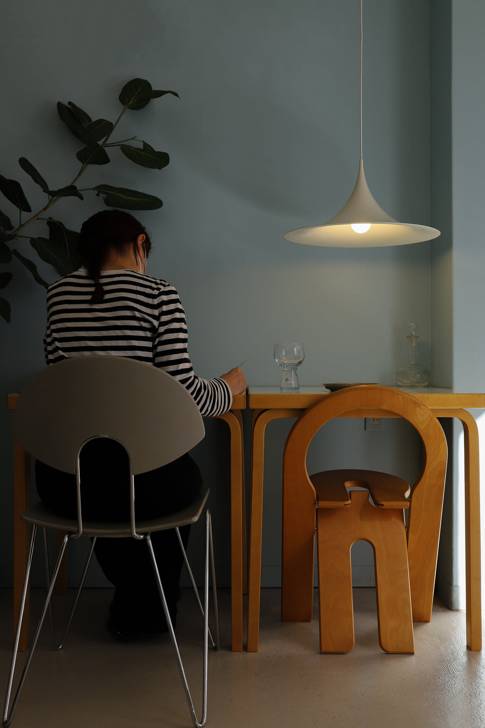 Danish Vintage SEMI Pendant Light/ デンマークヴィンテージ セミ ペンダントライト 照明 北欧インテリア