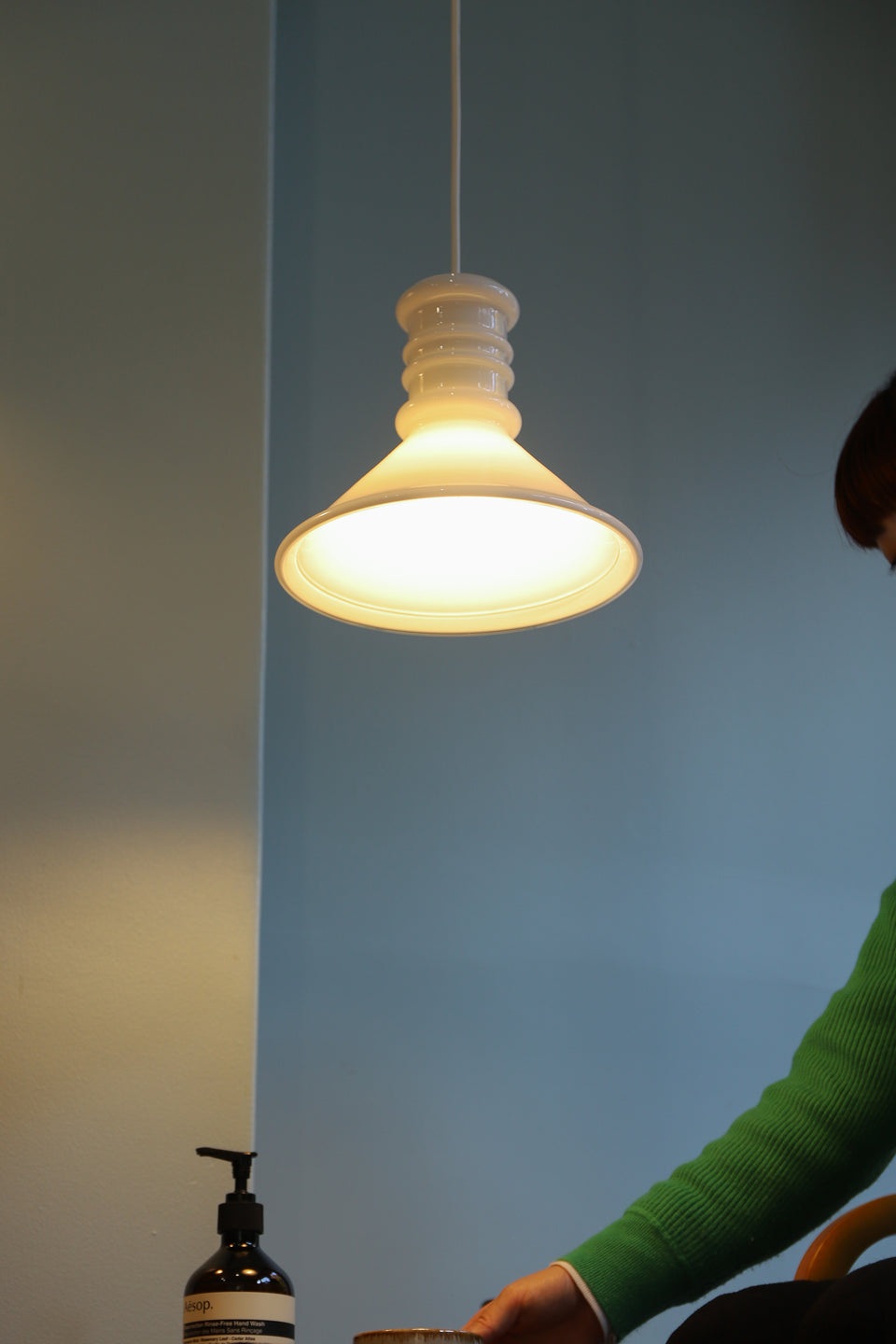 Danish Vintage Holmegaard Pendant Light Apoteker/ホルムガード ペンダントライト シセ・ヴェアナー デンマークヴィンテージ 北欧インテリア