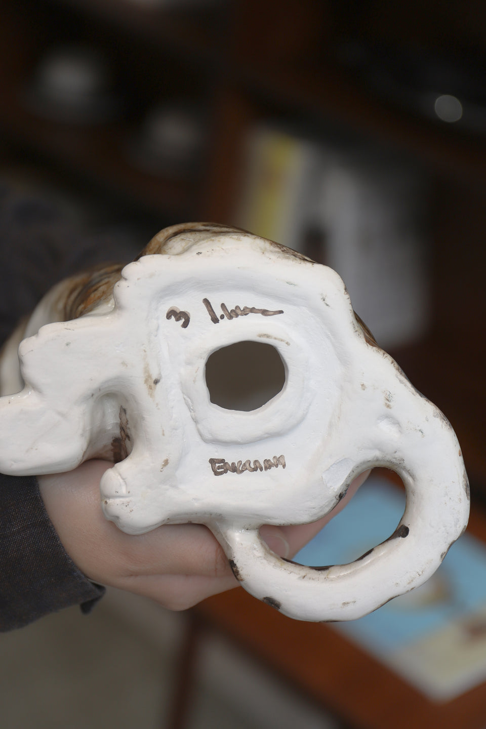 Winstanley Cat Pottery Object/ウィンスタンレイキャット ケンジントンキャット キジ白猫 陶器 オブジェ サイズ3