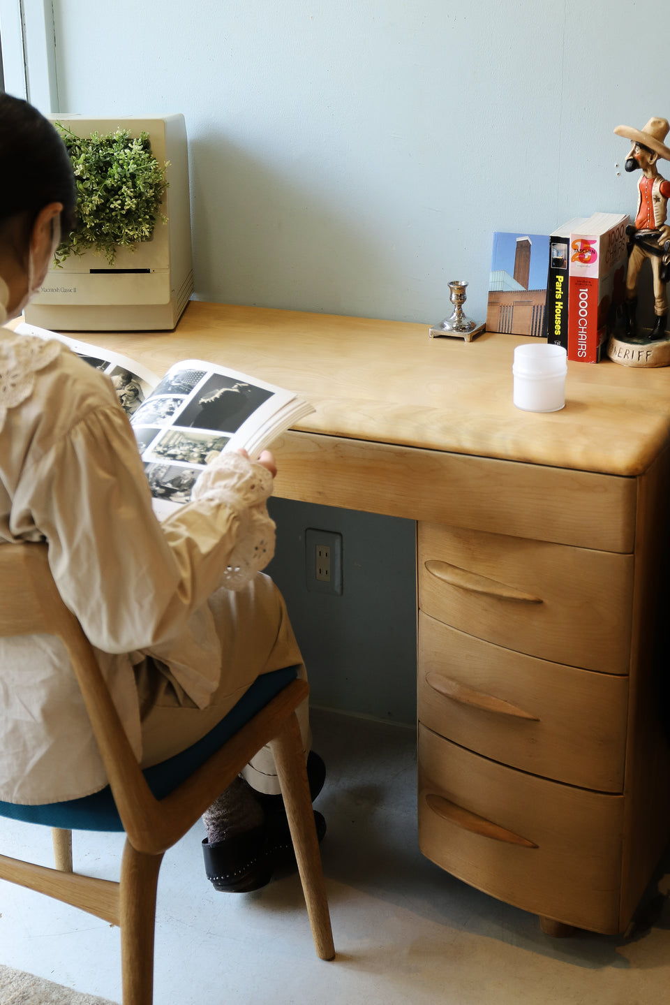 HEYWOOD-WAKEFIELD Kneehole Desk US Vintage/アメリカヴィンテージ 両袖デスク ヘイウッドウェイクフィールド ミッドセンチュリー