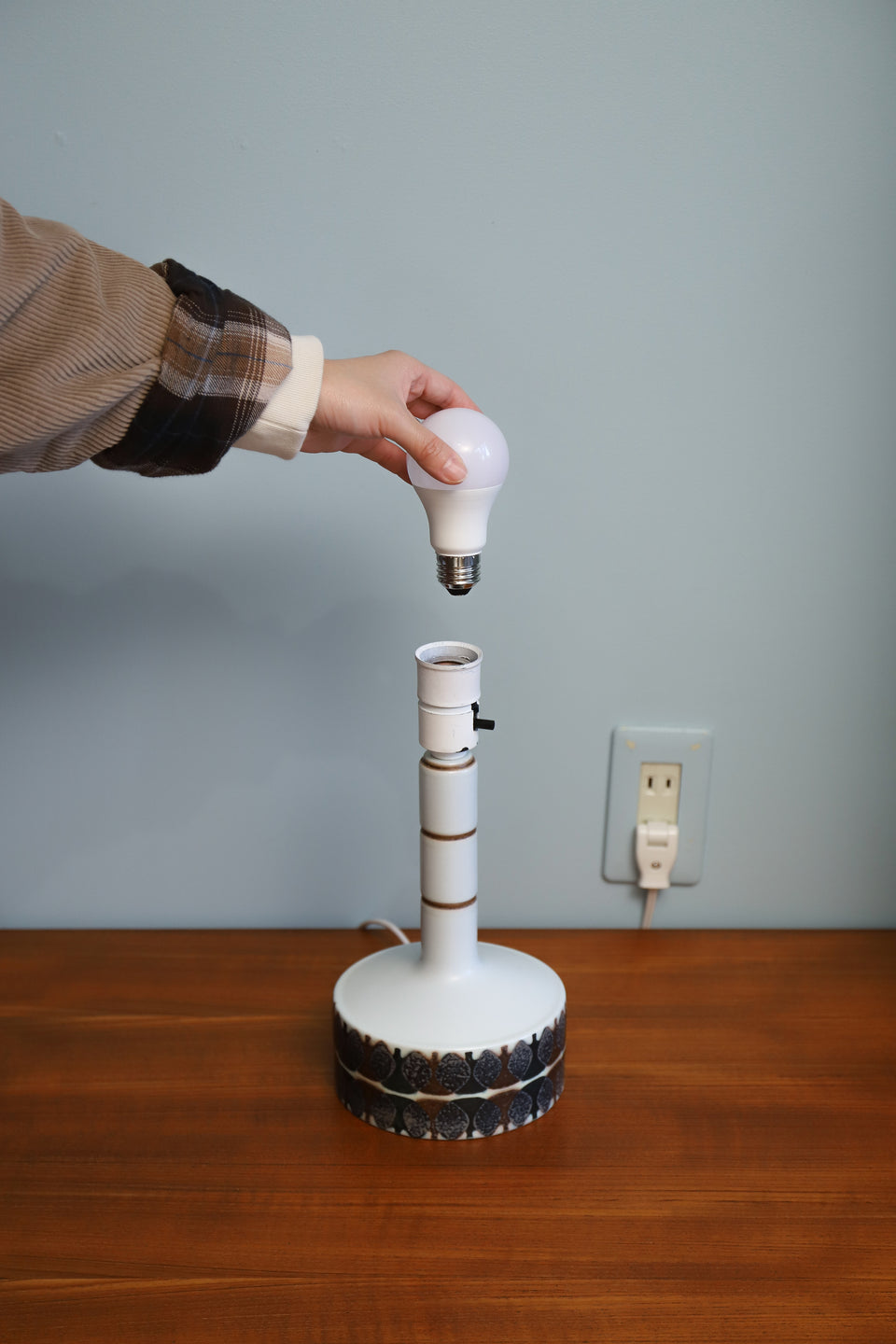 Royal Copenhagen Vintage Baca Table Lamp Ellen Malmer/ロイヤルコペンハーゲン バッカ テーブルランプ エレン・マルマー 間接照明 北欧インテリア