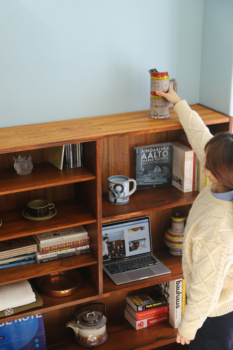 Danish Vintage Hundevad&Co. Rosewood Bookcase Shelf/デンマークヴィンテージ ブックケース シェルフ 本棚 ローズウッド 北欧インテリア