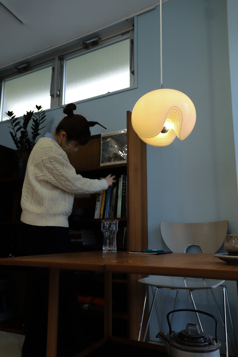 Germany Vintage Peill&Putzler Pendant Light Futura/ドイツヴィンテージ パイル&プッツラー ペンダントライト ガラスシェード