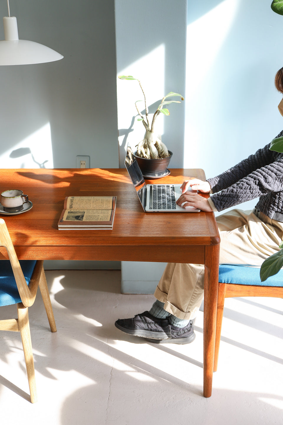 Japanese Vintage Teakwood Dining Table/ジャパンヴィンテージ ダイニングテーブル チーク材 北欧スタイル