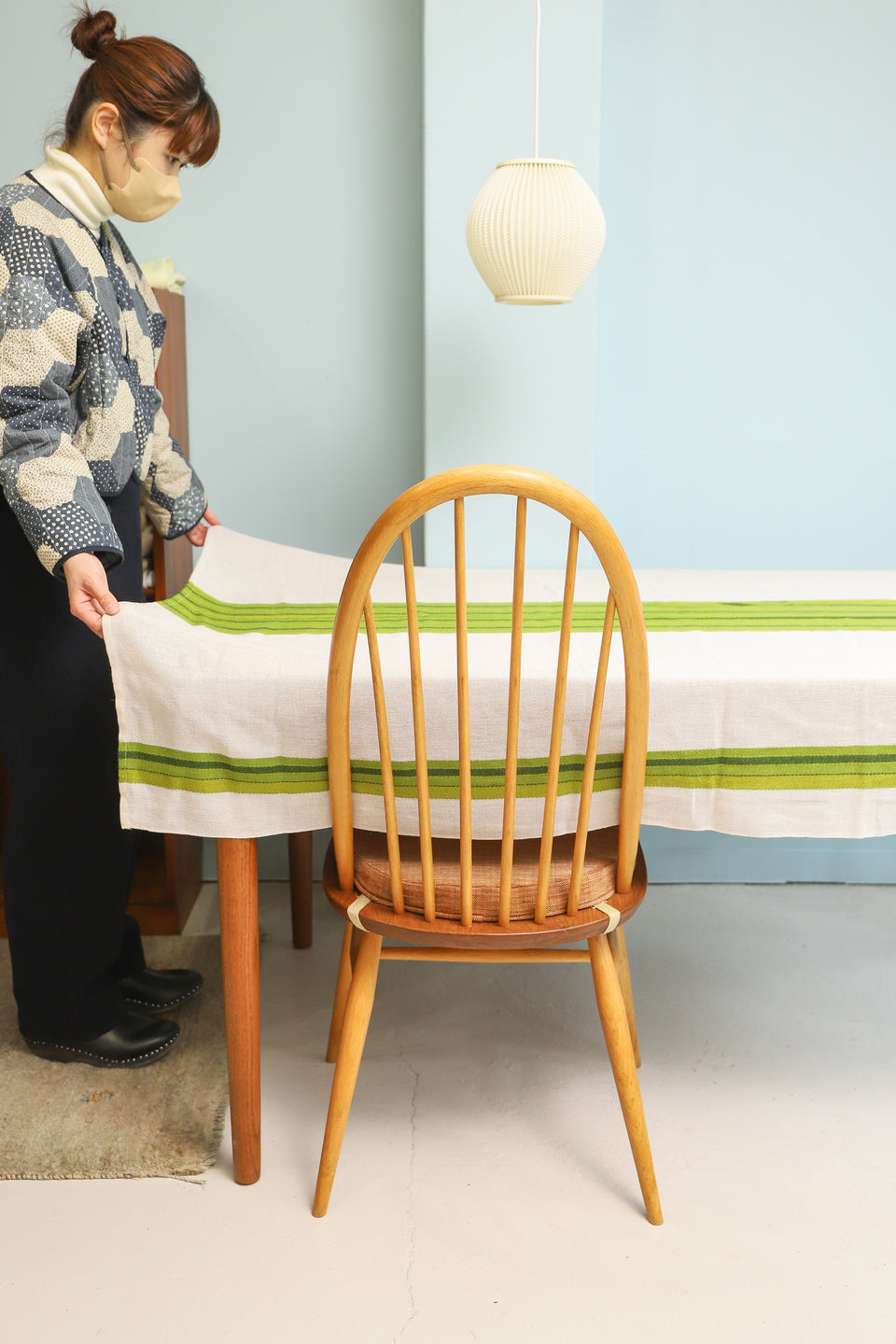 Scandinavian Vintage Table Cloth Fabric Interior/ヴィンテージ ファブリック テーブルクロス カーテン 北欧インテリア