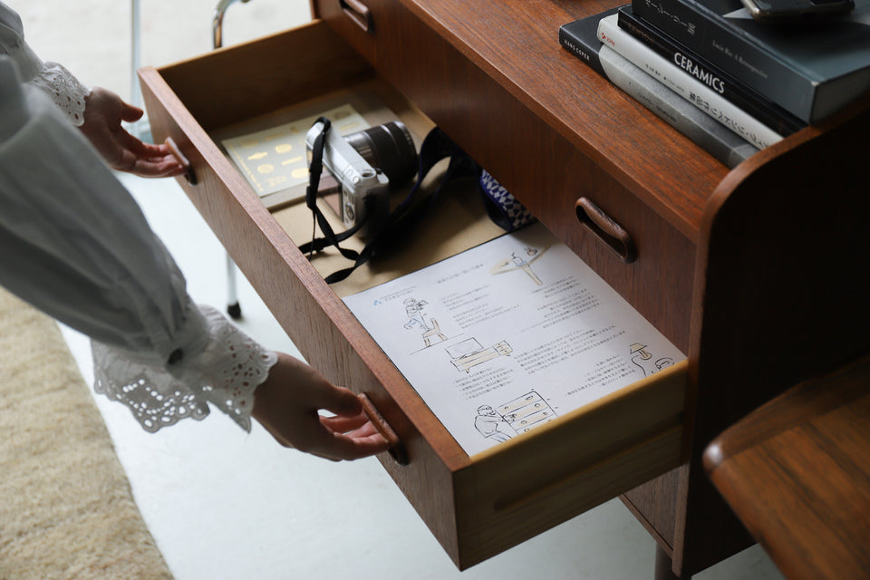 Danish Vintage Teakwood Chest 3Drawers/デンマーク ヴィンテージ チェスト 棚 3段 チーク材 収納 北欧家具