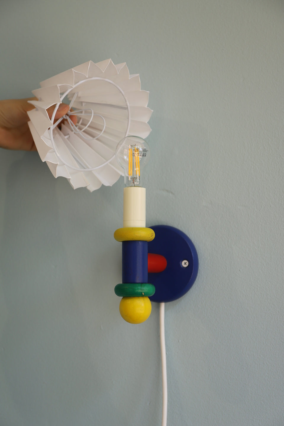 Scandinavian Vintage Pinewood Wall Lamp/北欧ヴィンテージ ウォールランプ パイン材 間接照明 インテリア