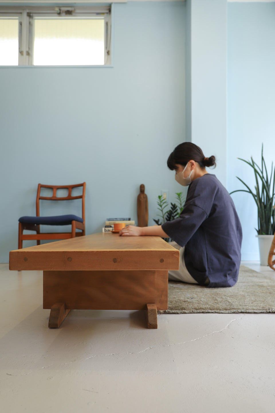 Japanese Vintage Cutting Low Table Board/ジャパンヴィンテージ 裁ち台 ローボード 古道具