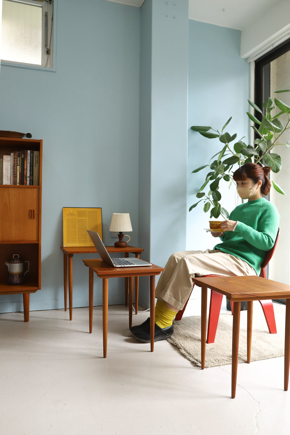 Teakwood Nesting Table Danish Vintage/デンマークヴィンテージ ネストテーブル サイドテーブル チーク材 北欧家具
