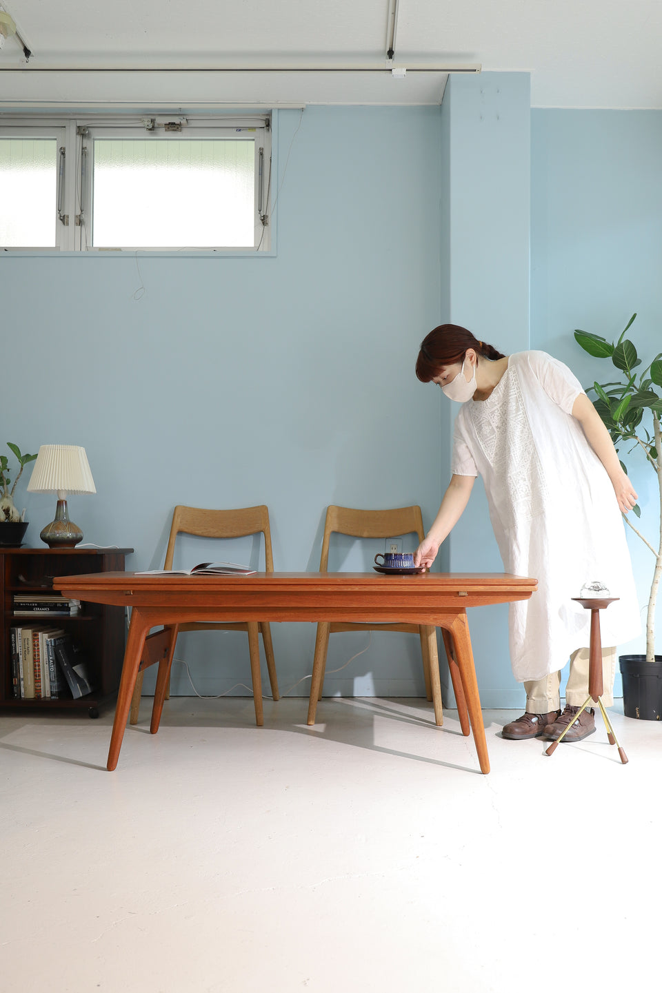 Danish Vintage Trioh Møbler Elevator Extension Table/デンマークヴィンテージ トリオモブラー エレベーター エクステンションテーブル 北欧家具