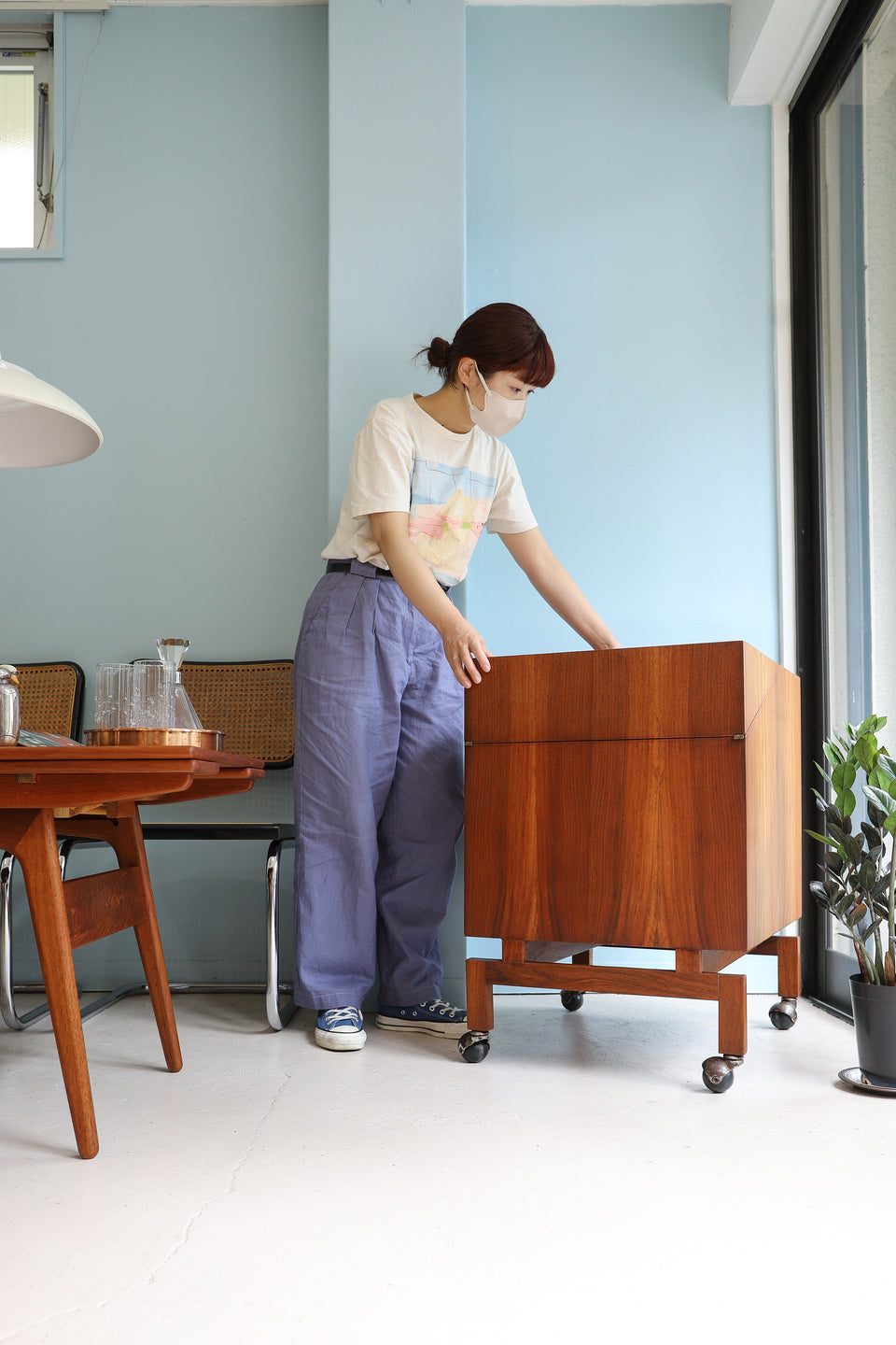 Scandinavian Style Vintage Bar Cabinet/北欧スタイル ヴィンテージ バーキャビネット 収納家具