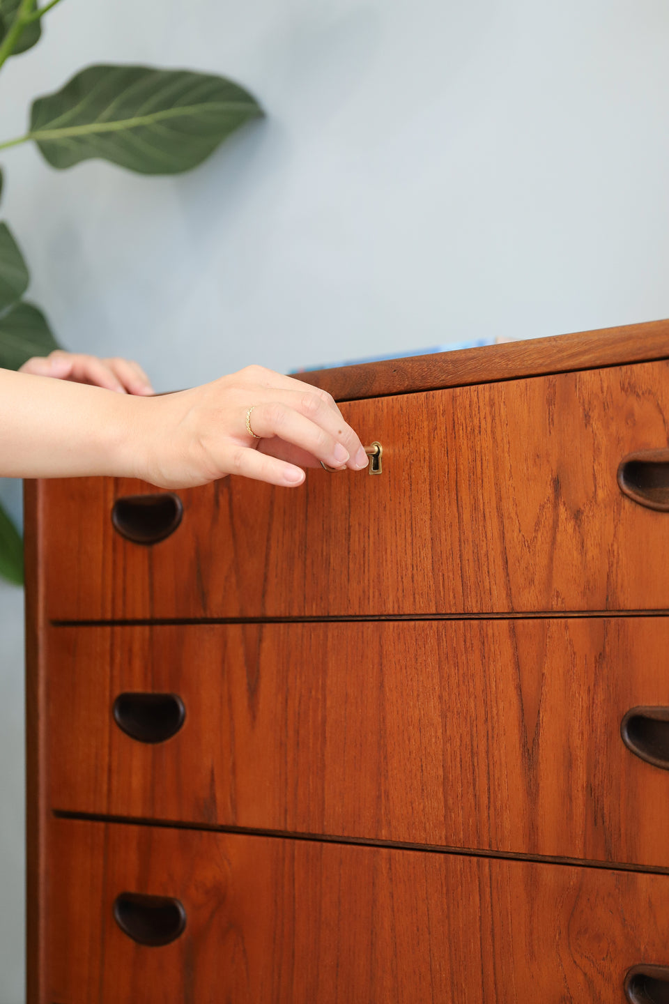 Danish Vintage P. Westergaard Møbelfabrik High Chest 6drawer/デンマークヴィンテージ ハイチェスト 6段 収納 北欧家具