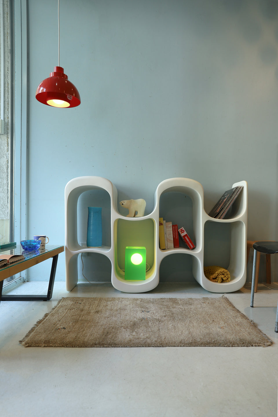 Midcentuy Design Dragon Shelf/ミッドセンチュリーデザイン ドラゴンシェルフ スペースエイジ FRP