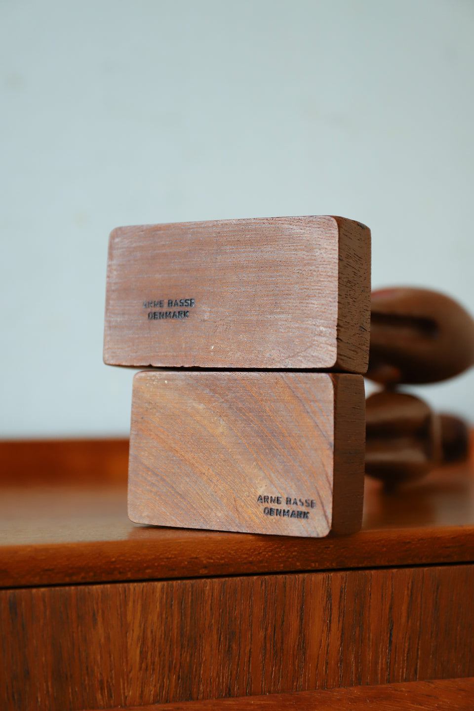 Danish Vintage Arne Basse Teakwood Sculpture/デンマーク ヴィンテージ アルネ・バッセ 彫刻 オブジェ チーク材