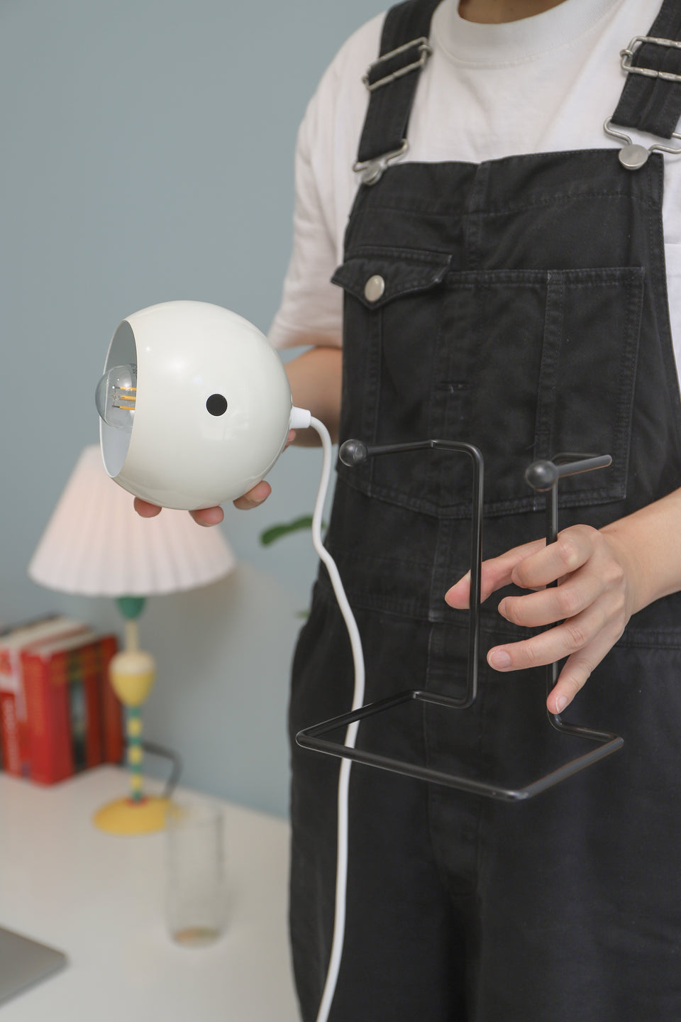 Danish Vintage Ball Stat Table Lamp/デンマークヴィンテージ ボールテーブルランプ 関節照明 北欧インテリア