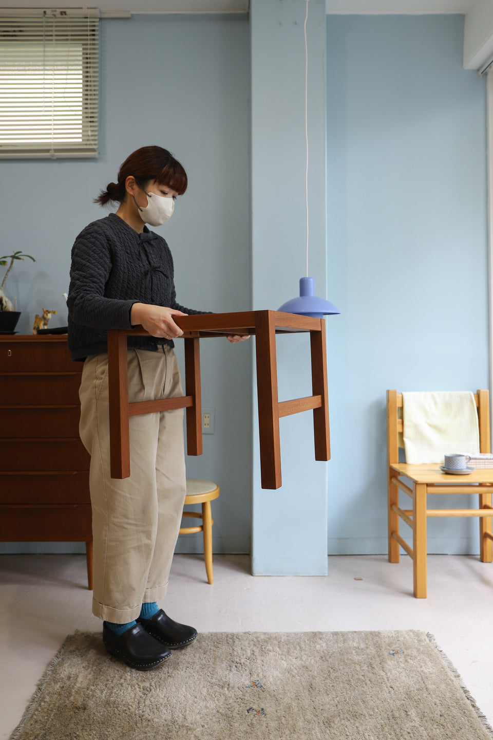 Japanese Vintage Side Table Teakwood/ジャパンヴィンテージ サイドテーブル チーク材 北欧スタイル