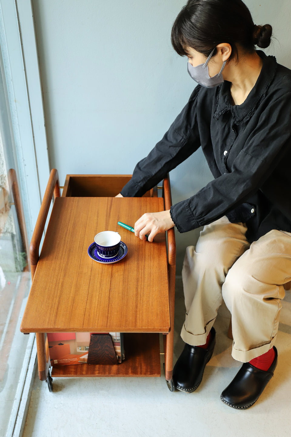 Sika Møbler Sewing Wagon Danish Vintage/シカモブラー ソーイングワゴン デンマークヴィンテージ チーク材