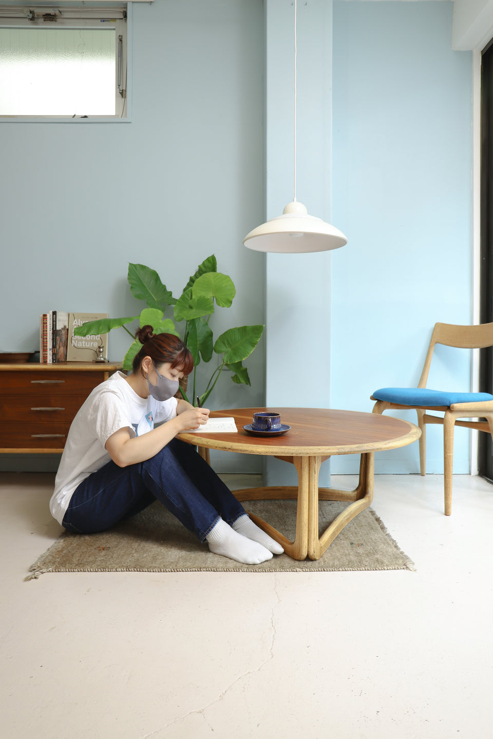 US Vintage LANE Perception Round Coffee Table/アメリカヴィンテージ レーン ラウンドコーヒーテーブル ローテーブル ミッドセンチュリー