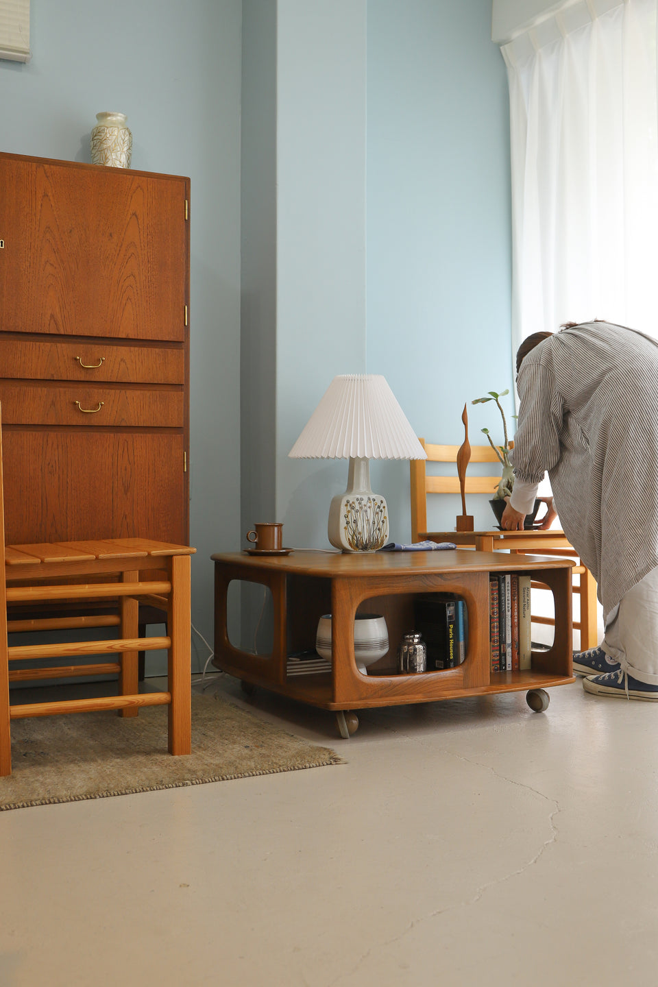 Danish Vintage Royal Copenhagen Baca Table Lamp Ellen Malmer/デンマークヴィンテージ ロイヤルコペンハーゲン バッカ テーブルランプ エレン・マルマー 間接照明 北欧インテリア