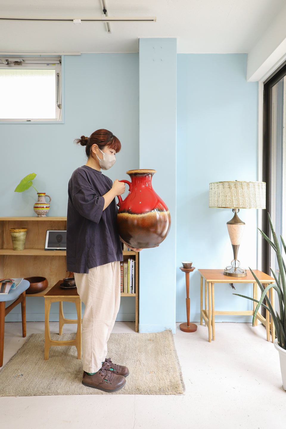 W.Germany Vintage Vase Fat Lava/西ドイツヴィンテージ ファットラヴァ フラワーベース 花器