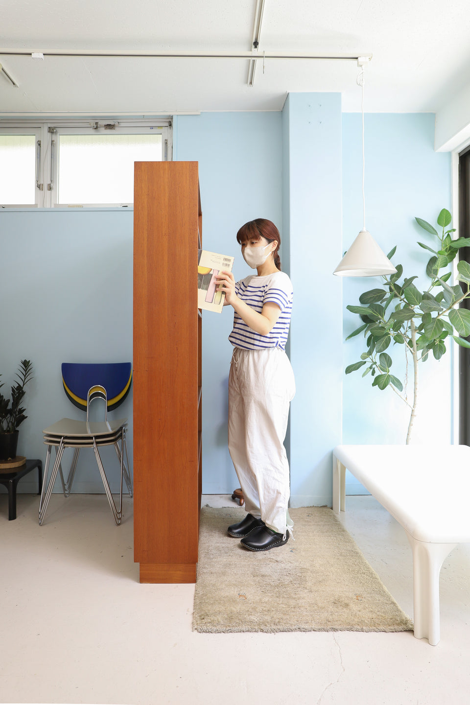 Vintage Bookcase Shelf Teakwood Danish Modern/デンマークヴィンテージ ブックケース 本棚 チーク材 収納 北欧家具