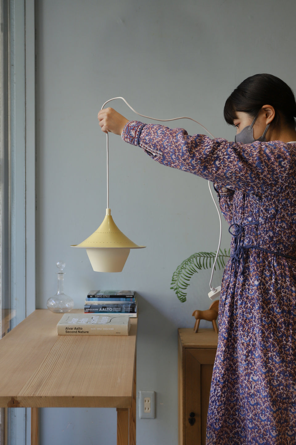 Frosted Glass Small Pendant Light Danish Vintage/デンマークヴィンテージ ペンダントライト フロストガラス 北欧インテリア