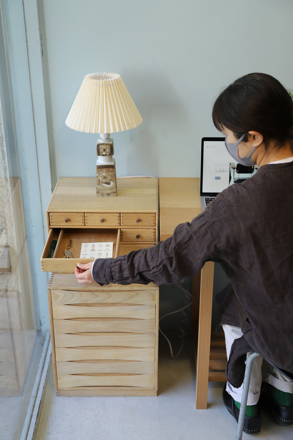 Wooden Desktop Chest Japanese Vintage/ジャパンヴィンテージ 小引き出し 卓上チェスト レトロ 収納