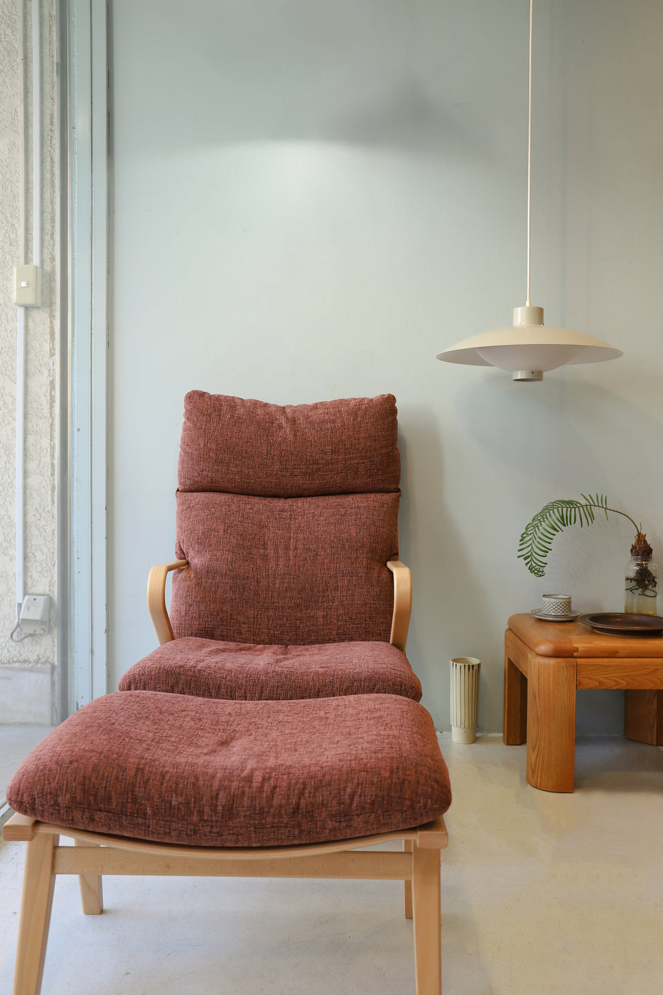 Tendo Easy Chair DAN series/天童木工 イージーチェア 1Pソファ オットマン ビーチ材