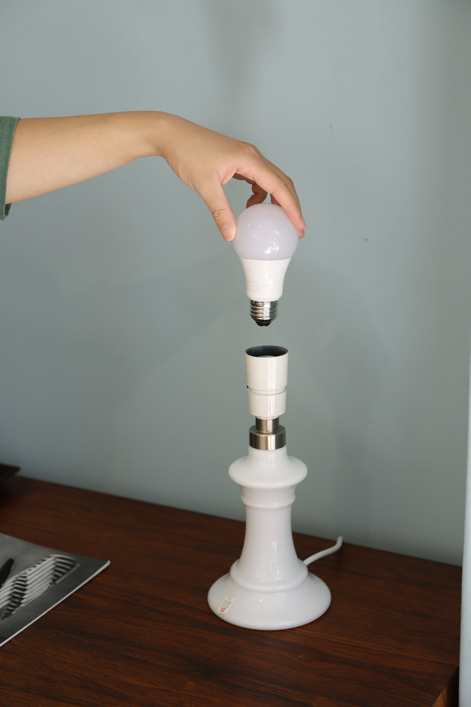 Danish Vintage Holmegaard Table Lamp Michelle/ホルムガード テーブルランプ ミシェル 間接照明 デンマークヴィンテージ 北欧インテリア