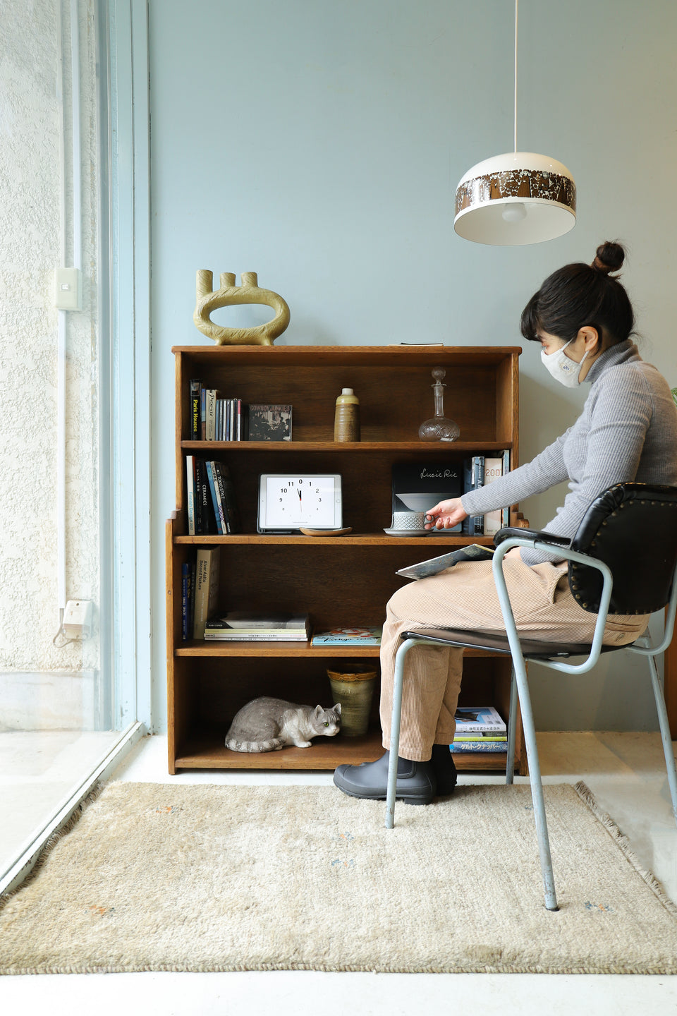 Retro Modern Book Shelf Japanese Vintage/ジャパンヴィンテージ ブックシェルフ 本棚 レトロ 古道具