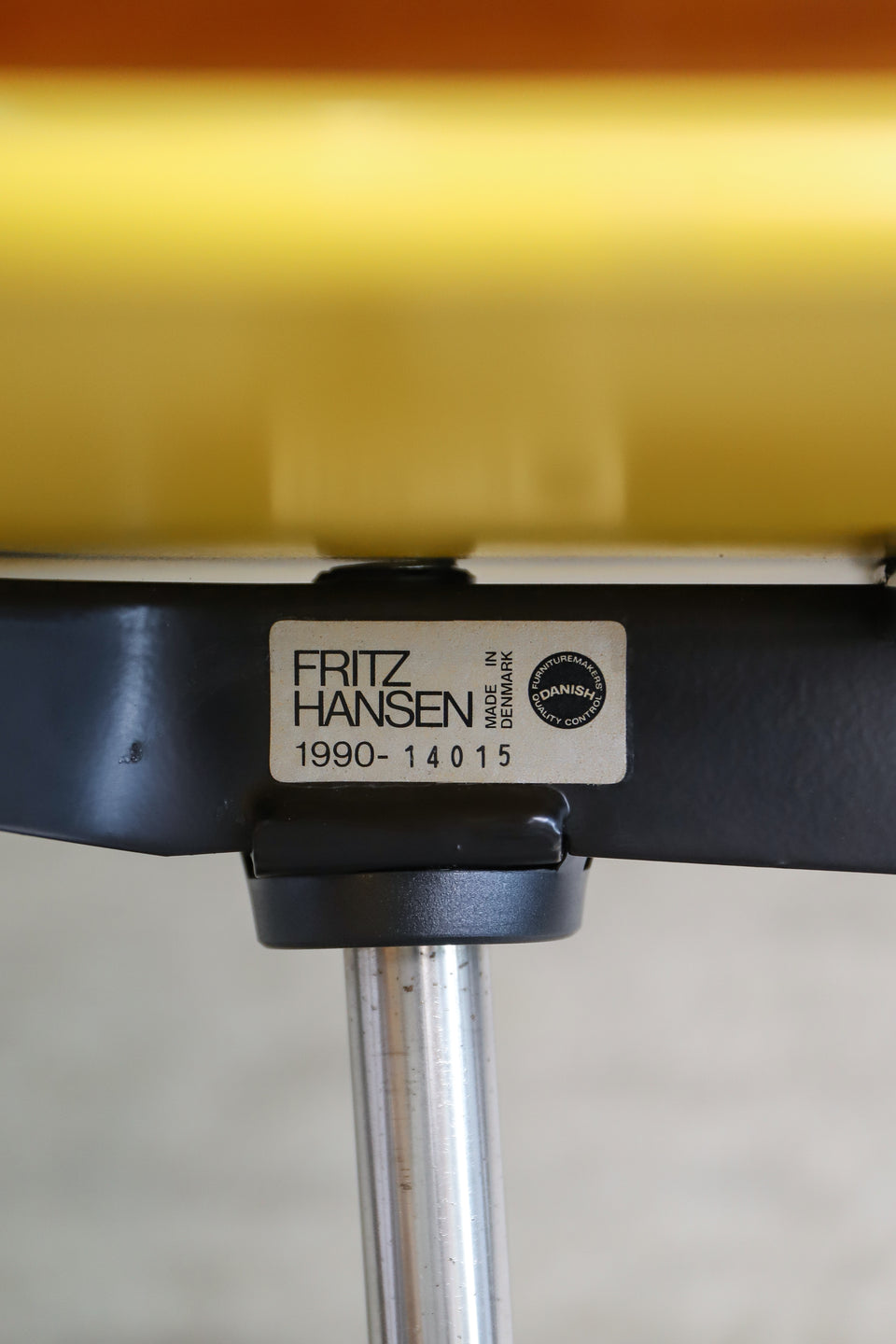 FRITZ HANSEN Kevi Chair Jørgen Rasmussen/フリッツハンセン ケヴィ キャスターチェア デンマークデザイン イエロー