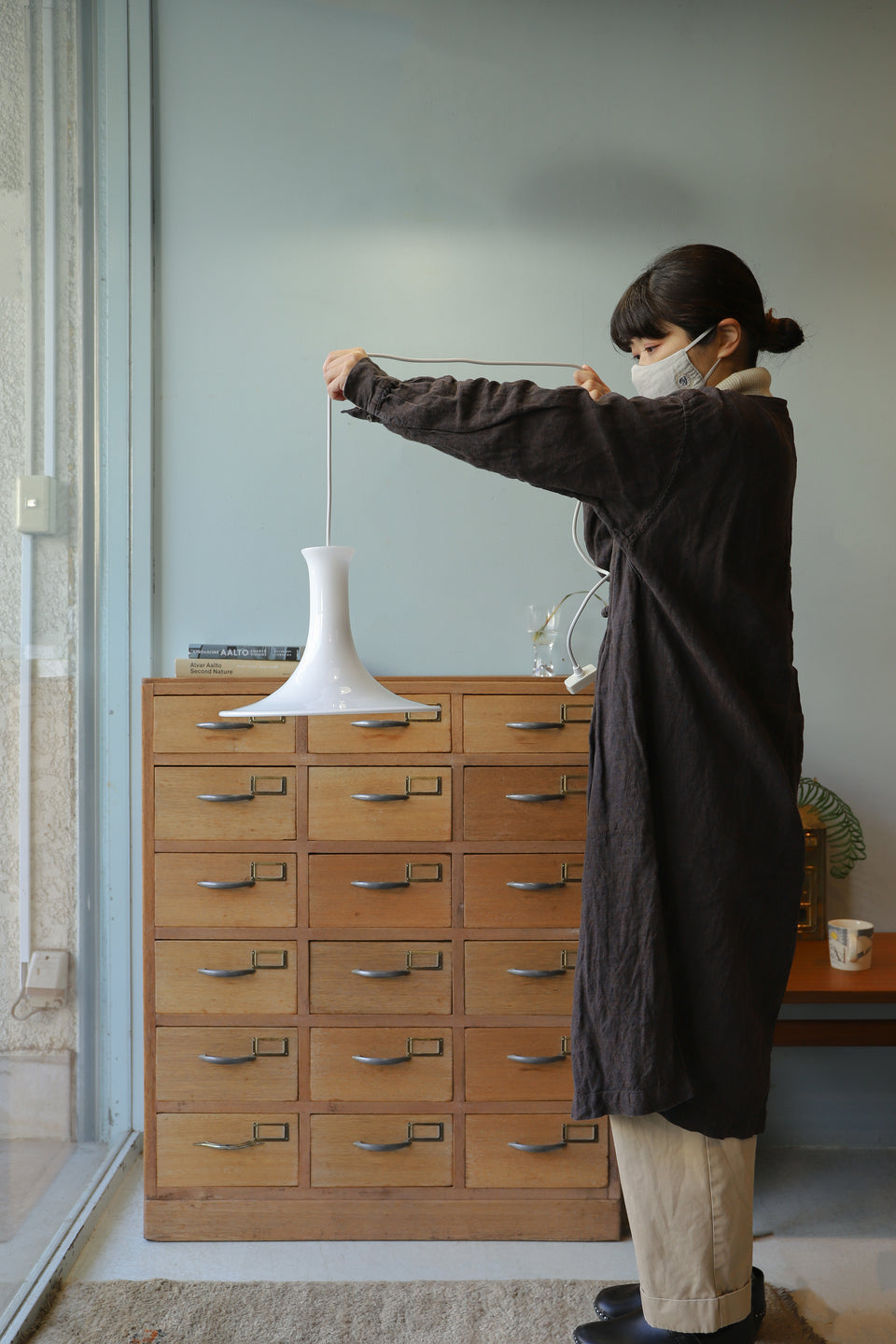 Vintage Holmegaard Pendant Light Mandarin Michael Bang/デンマークヴィンテージ ホルムガード ペンダントライト マンダリン 照明 北欧インテリア
