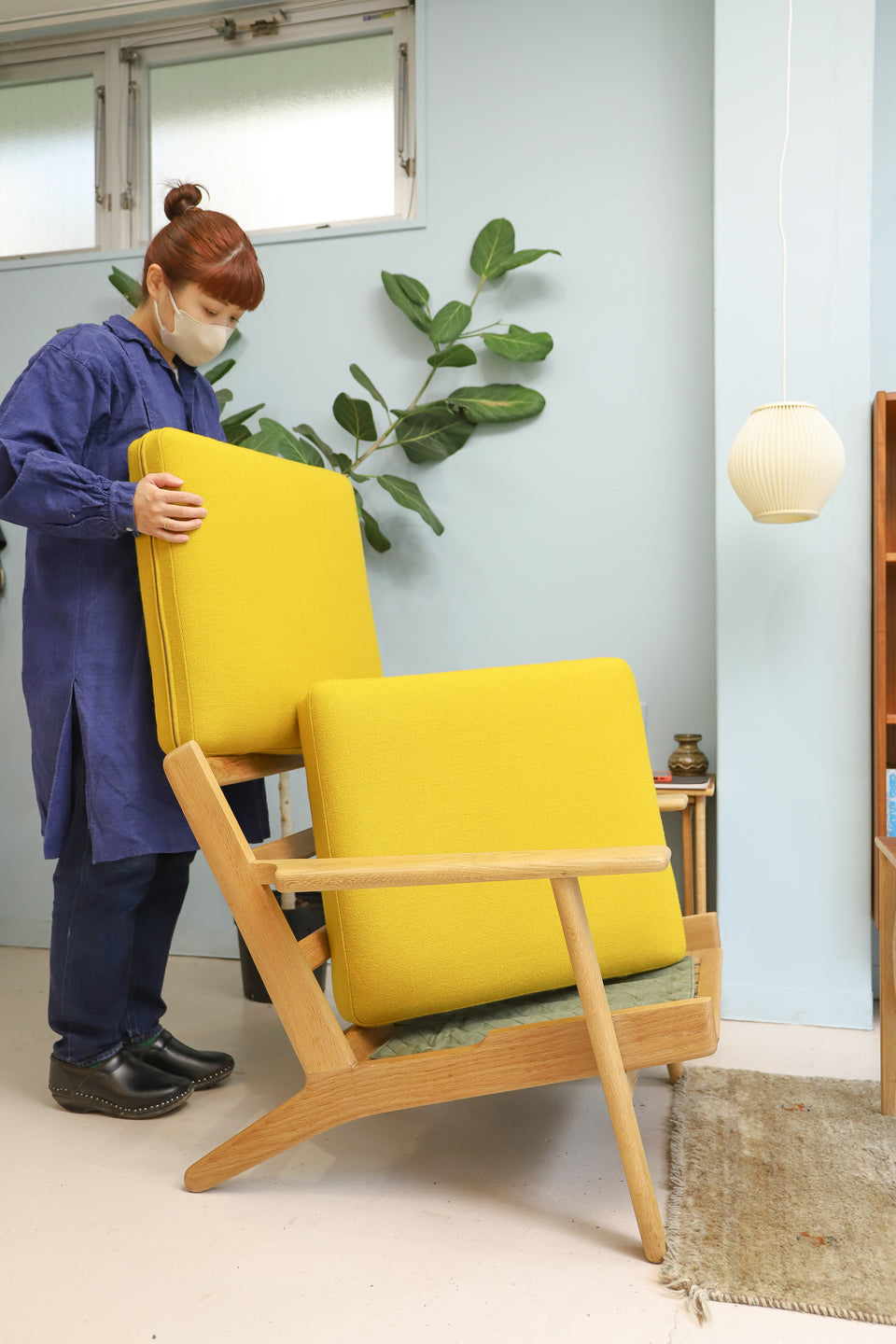 Danish Vintage GETAMA GE290 Easy Chair Hans J.Wegner/ゲタマ イージーチェア 1Pソファ オーク材 ハンス・J・ウェグナー デンマークヴィンテージ
