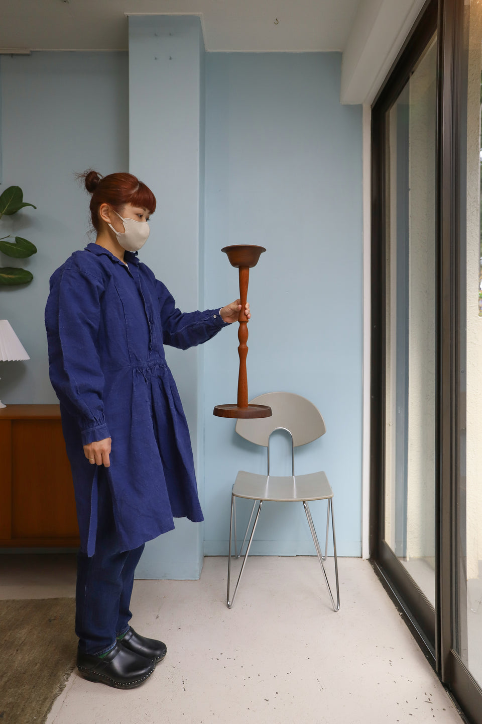 Danish Vintage Teak Afromosia Accessory Tray Plant Stand/デンマークヴィンテージ アクセサリートレイ プラントスタンド チーク アフロモシア 北欧雑貨