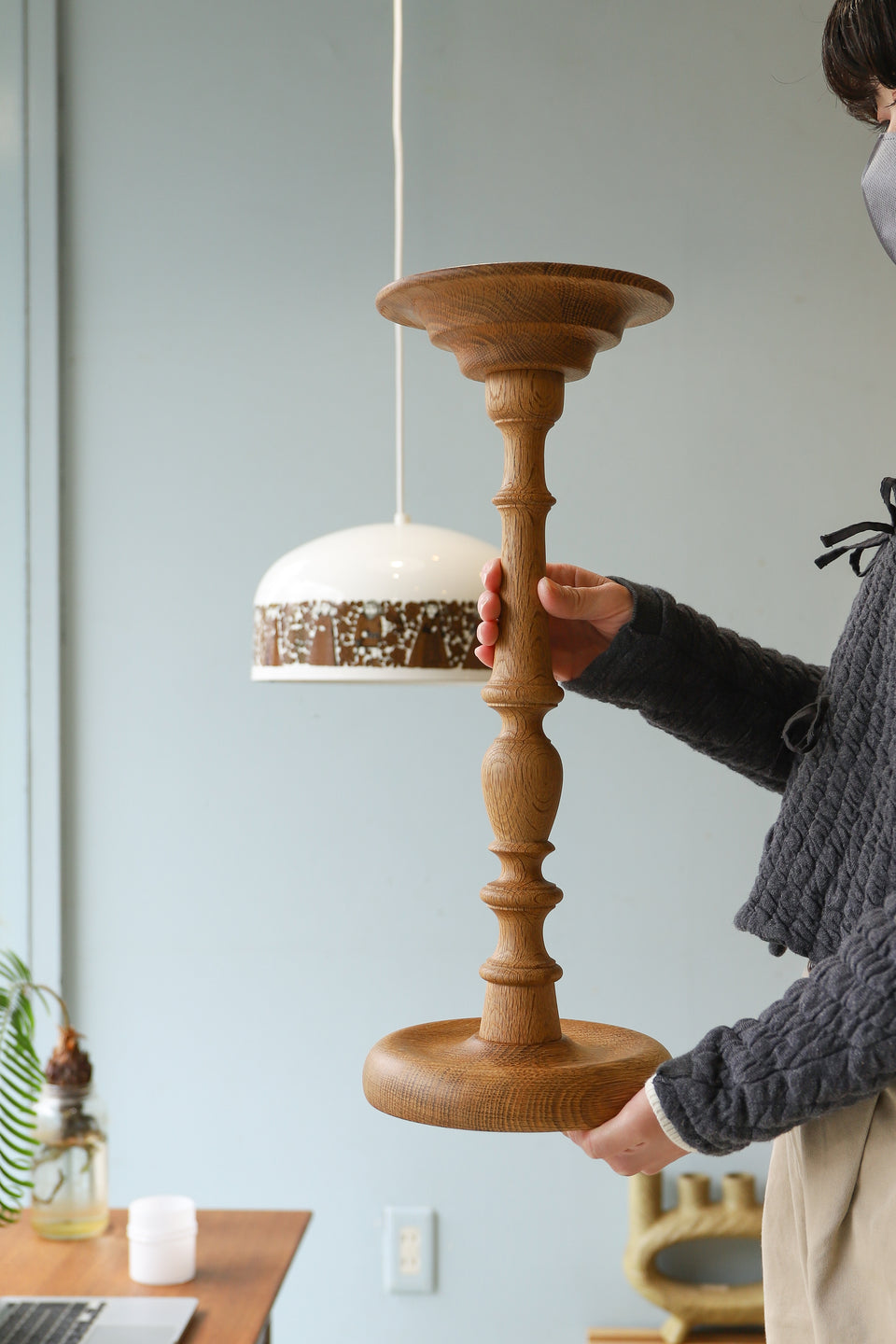 Oakwood Plant Stand Danish Vintage/プラントスタンド オーク材 デンマークヴィンテージ 北欧インテリア