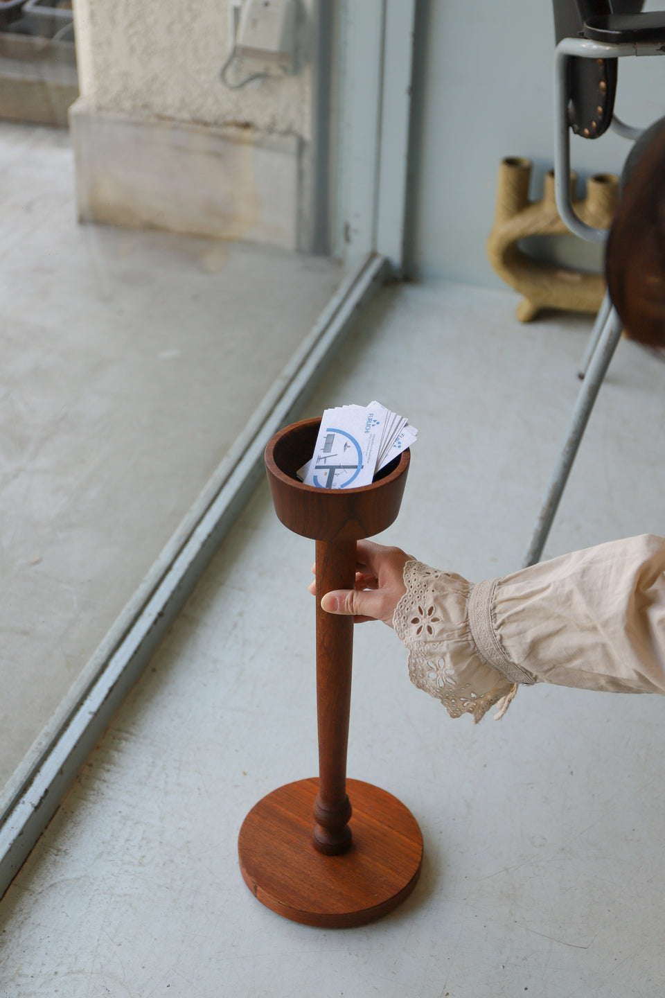 Wooden Plant Stand Danish Vintage/デンマークヴィンテージ プラントスタンド チーク材 北欧インテリア