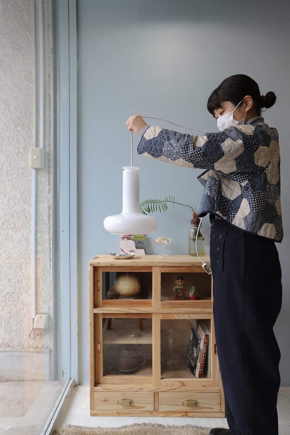 Holmegaard Pendant Light Blues Danish Vintage/デンマークヴィンテージ ホルムガード ペンダントライト シセ・ヴェアナー 北欧インテリア
