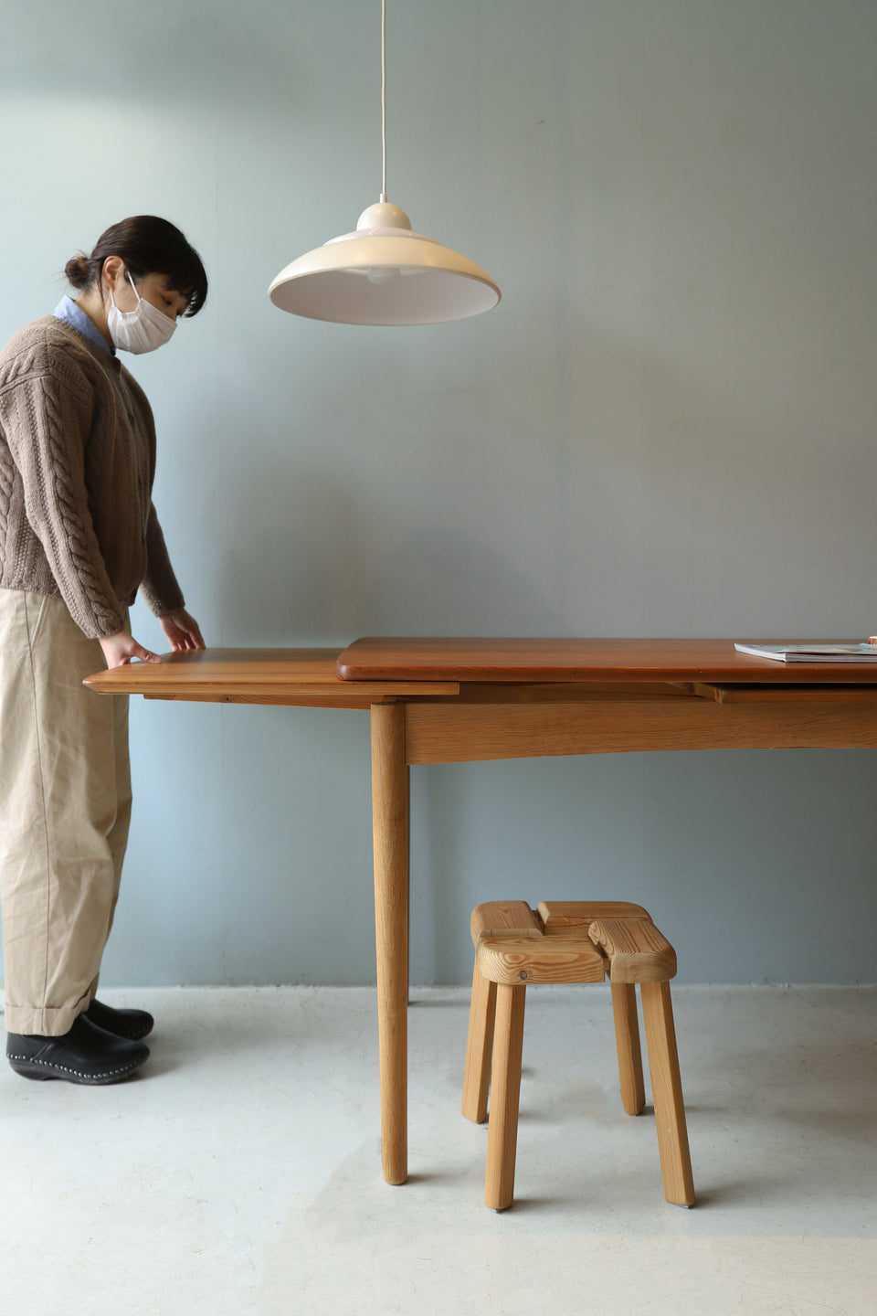 Slagelse Mobelfabrik Extension Dining Table Danish Vintage/デンマークヴィンテージ エクステンション ダイニングテーブル 北欧家具