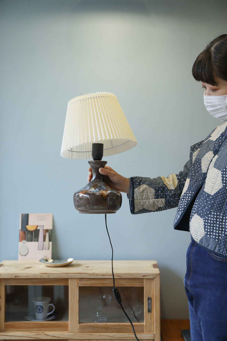 Lehmann Keramik Table Lamp Danish Vintage/デンマークヴィンテージ テーブルランプ リーマンケラミック 陶器 間接照明 北欧インテリア