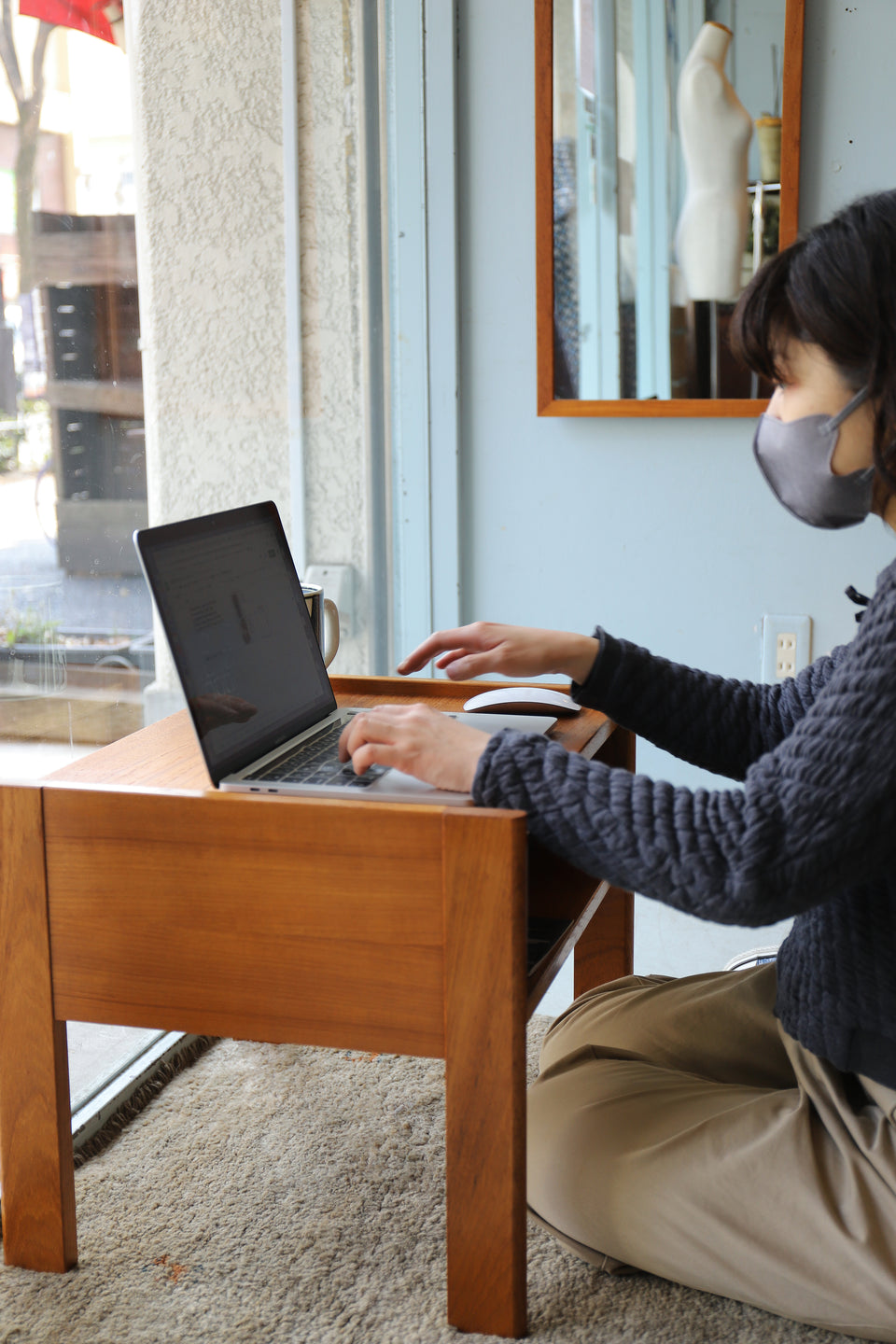 Teakwood Night Table Danish Vintage/デンマークヴィンテージ ナイトテーブル チーク材 サイドテーブル 北欧家具