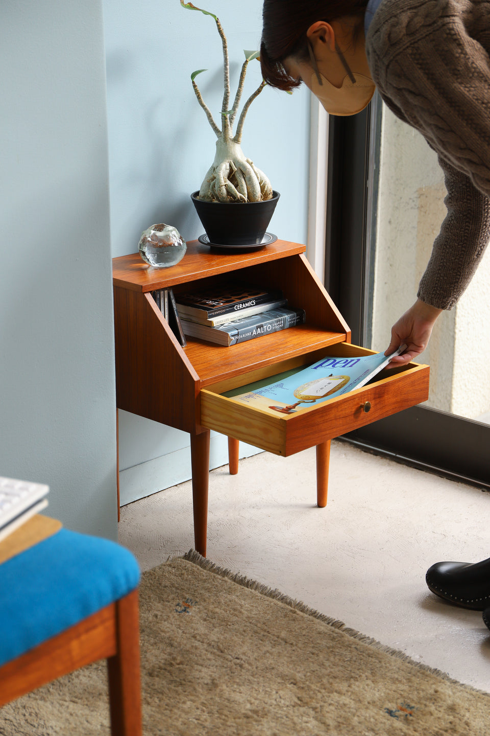 Swedish Vintage Bedside Table Chest/スウェーデンヴィンテージ ベッドサイド テーブル チェスト 北欧家具