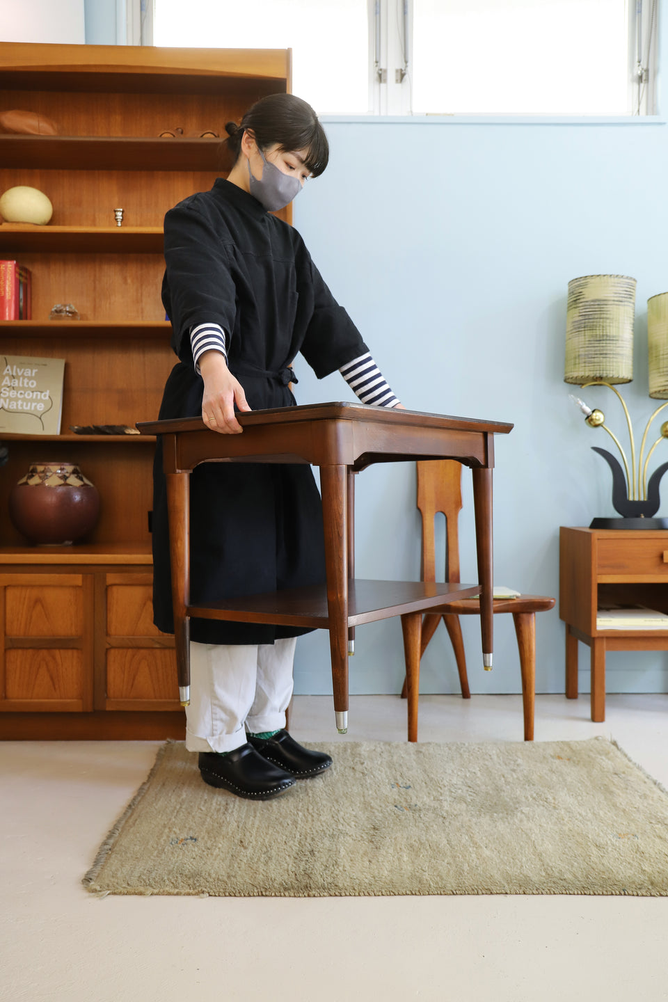 US Vintage B.P.JOHN FURNITURE Side Table/アメリカヴィンテージ サイドテーブル ミッドセンチュリー レトロモダン