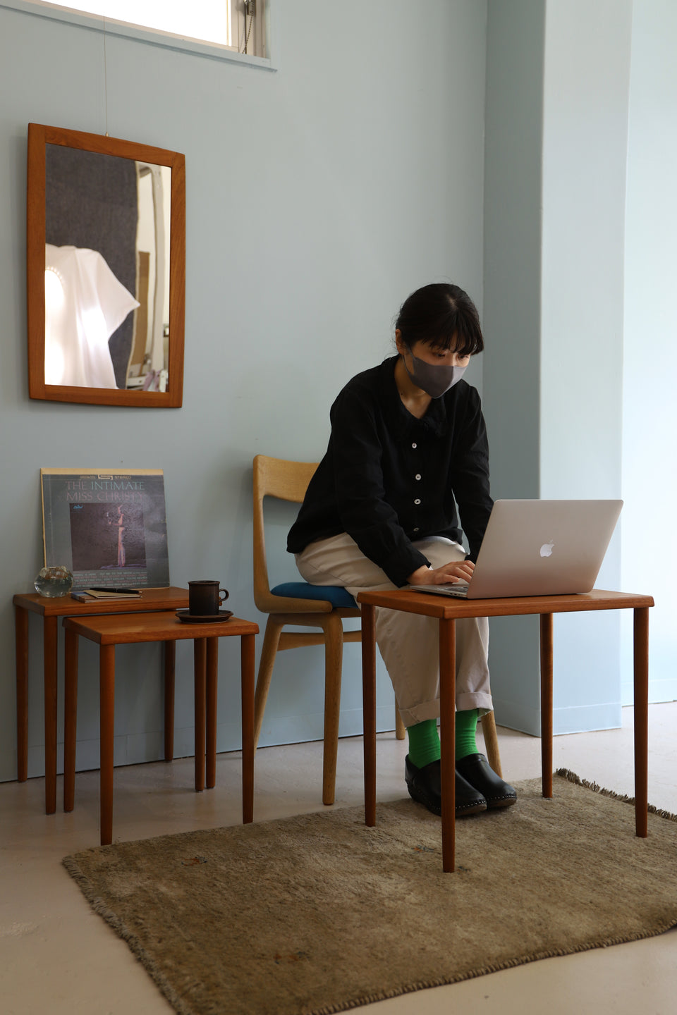 Danish Vintage Nesting Table Side Table/デンマークヴィンテージ ネストテーブル チーク材 サイドテーブル 北欧家具