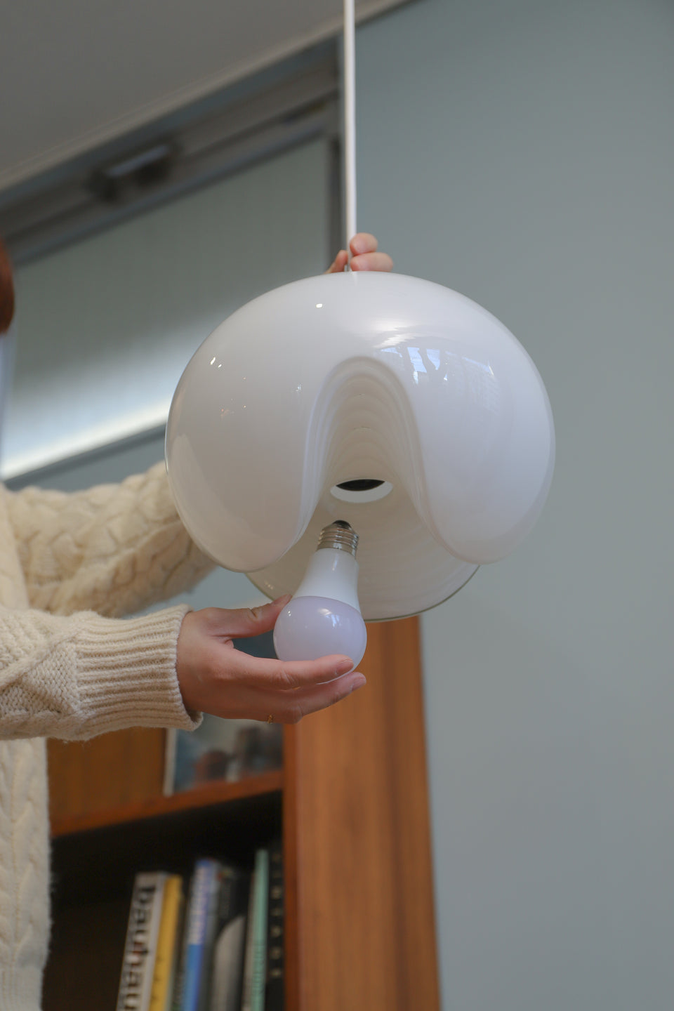Germany Vintage Peill&Putzler Pendant Light Futura/ドイツヴィンテージ パイル&プッツラー ペンダントライト ガラスシェード